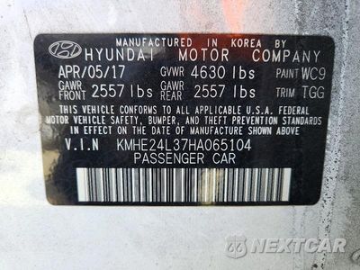 Zdjęcie 12 z 12 samochodu: 2017 HYUNDAI SONATA VIN:KMHE24L37HA065104 - miniatura