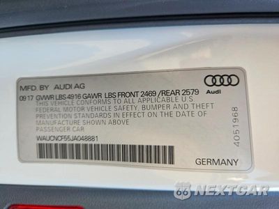 Zdjęcie 12 z 12 samochodu: 2018 AUDI A5 PRESTIGE VIN:WAUCNCF55JA048881 - miniatura