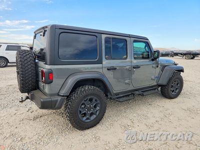 Trzecie zdjęcie samochodu z tyłu: 2023 JEEP WRANGLER 4XE VIN:1C4JJXN65PW685935 - miniatura