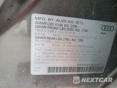 Zdjęcie 12 z 12 samochodu: 2014 AUDI A4 ALLROAD PREMIUM PLUS VIN:WA1UFAFLXEA049144 - miniatura