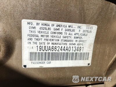 Zdjęcie 12 z 12 samochodu: 2004 ACURA TL VIN:19UUA66244A013491 - miniatura