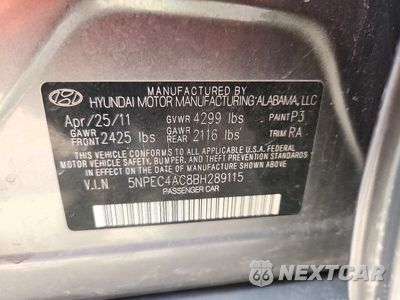 Zdjęcie 12 z 12 samochodu: 2011 HYUNDAI SONATA SE VIN:5NPEC4AC8BH289115 - miniatura