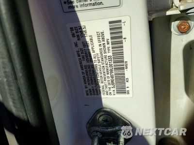 Zdjęcie 12 z 12 samochodu: 2009 HONDA CR-V EXL VIN:5J6RE48799L001333 - miniatura