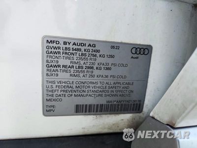 Zdjęcie 13 z 13 samochodu: 2022 AUDI Q5 PREMIUM PLUS 45 VIN:WA1EAAFY1N2126170 - miniatura