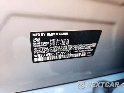 Zdjęcie 12 z 12 samochodu: 2026 BMW M5 VIN:WBS83FK02TCV22294 - miniatura