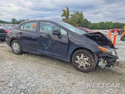 Czwarte zdjęcie samochodu z boku: 2012 HONDA CIVIC LX VIN:2HGFB2F59CH574228 - miniatura