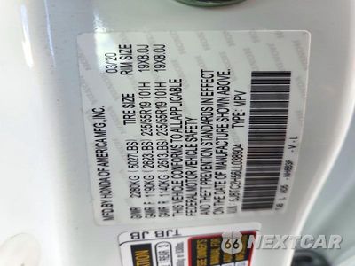 Zdjęcie 12 z 12 samochodu: 2020 ACURA RDX TECHNOLOGY VIN:5J8TC2H56LL038904 - miniatura
