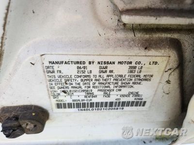 Zdjęcie 12 z 12 samochodu: 2001 NISSAN ALTIMA XE VIN:1N4DL01D21C205819 - miniatura
