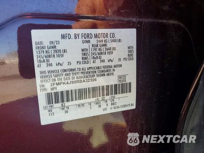 Zdjęcie 13 z 13 samochodu: 2024 FORD EDGE SEL VIN:2FMPK4J90RBA32306 - miniatura