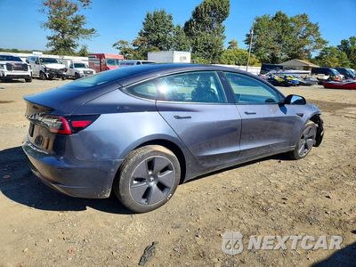 Trzecie zdjęcie samochodu z tyłu: 2022 TESLA MODEL 3 VIN:5YJ3E1EA9NF343887 - miniatura