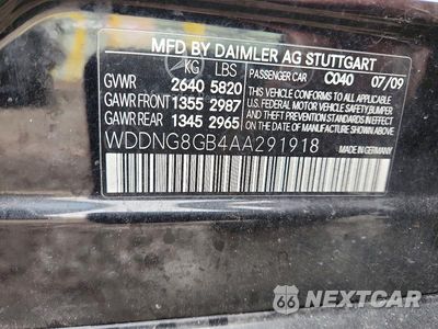 Zdjęcie 13 z 13 samochodu: 2010 MERCEDES-BENZ S 550 4MATIC VIN:WDDNG8GB4AA291918 - miniatura