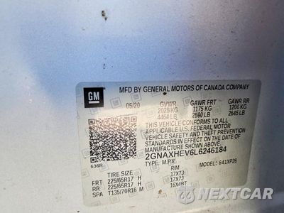 Zdjęcie 13 z 13 samochodu: 2020 CHEVROLET EQUINOX LS VIN:2GNAXHEV6L6246184 - miniatura