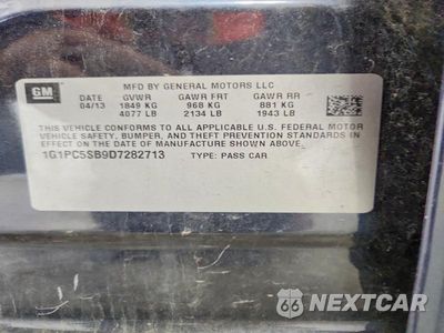Zdjęcie 12 z 12 samochodu: 2013 CHEVROLET CRUZE LT VIN:1G1PC5SB9D7282713 - miniatura