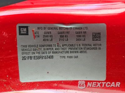 Zdjęcie 12 z 12 samochodu: 2015 CHEVROLET CAMARO LS VIN:2G1FB1E38F9157408 - miniatura