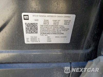 Zdjęcie 14 z 14 samochodu: 2022 CHEVROLET EQUINOX LT VIN:2GNAXKEVXN6153295 - miniatura