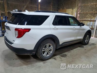 Trzecie zdjęcie samochodu z tyłu: 2020 FORD EXPLORER XLT VIN:1FMSK8DH0LGB64941 - miniatura