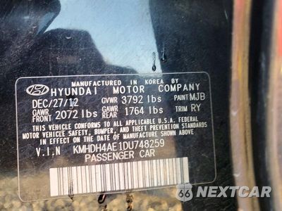 Zdjęcie 12 z 12 samochodu: 2013 HYUNDAI ELANTRA LIMITED VIN:KMHDH4AE1DU748259 - miniatura