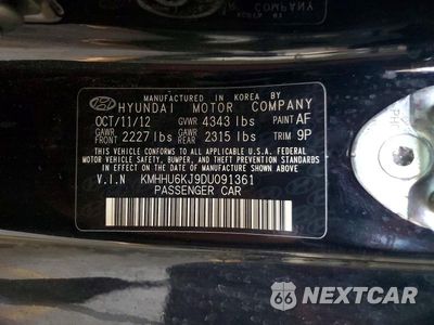 Zdjęcie 12 z 12 samochodu: 2013 HYUNDAI GENESIS COUPE 3.8 R-SPEC VIN:KMHHU6KJ9DU091361 - miniatura