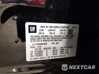 Zdjęcie 13 z 13 samochodu: 2022 CHEVROLET TRAX 1LT VIN:KL7CJPSM8NB548405 - miniatura