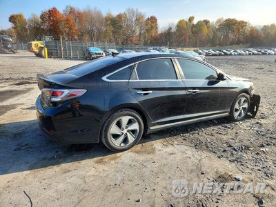 Trzecie zdjęcie samochodu z tyłu: 2017 HYUNDAI SONATA PLUG-IN HYBRID VIN:KMHE14L28HA065476 - miniatura