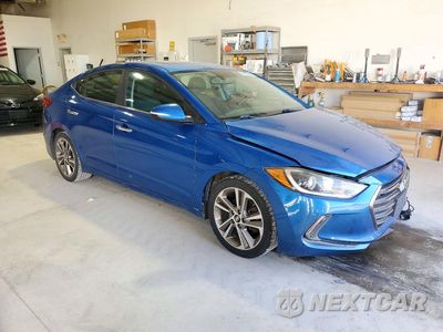 Czwarte zdjęcie samochodu z boku: 2017 HYUNDAI ELANTRA LIMITED VIN:5NPD84LF9HH115924 - miniatura