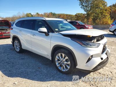 Czwarte zdjęcie samochodu z boku: 2022 TOYOTA HIGHLANDER HYBRID LIMITED VIN:5TDXBRCHXNS084962 - miniatura