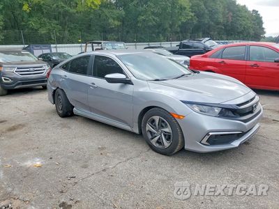 Czwarte zdjęcie samochodu z boku: 2019 HONDA CIVIC LX VIN:2HGFC2F6XKH598171 - miniatura
