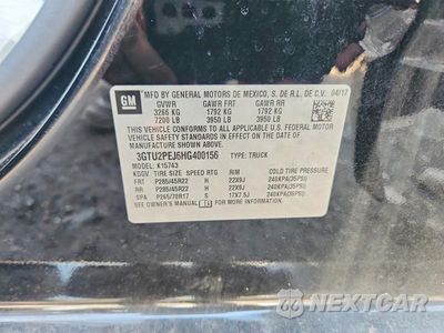Zdjęcie 13 z 13 samochodu: 2017 GMC SIERRA K1500 DENALI VIN:3GTU2PEJ6HG400156 - miniatura