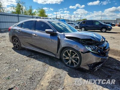 Czwarte zdjęcie samochodu z boku: 2019 HOND CIVIC COUPE VIN:2HGFC2F81KH509945 - miniatura