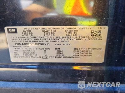 Zdjęcie 12 z 12 samochodu: 2018 CHEVROLET EQUINOX LT VIN:2GNAXSEV0J6230685 - miniatura