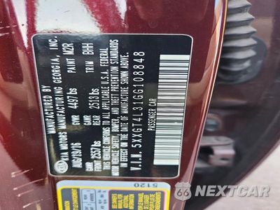Zdjęcie 12 z 12 samochodu: 2016 KIA OPTIMA LX VIN:5XXGT4L31GG108848 - miniatura