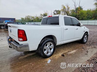Trzecie zdjęcie samochodu z tyłu: 2018 RAM 1500 SLT VIN:1C6RR6LT6JS333743 - miniatura