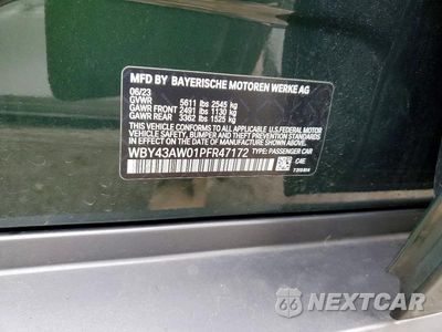 Zdjęcie 12 z 12 samochodu: 2023 BMW I4 EDRIVE 35 VIN:WBY43AW01PFR47172 - miniatura