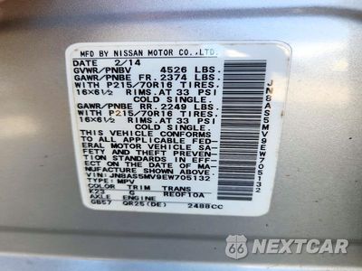 Zdjęcie 13 z 13 samochodu: 2014 NISSAN ROGUE SELECT S VIN:JN8AS5MV9EW705132 - miniatura