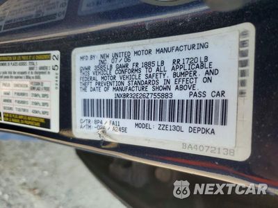 Zdjęcie 12 z 12 samochodu: 2006 TOYOTA COROLLA CE VIN:1NXBR32E26Z755883 - miniatura