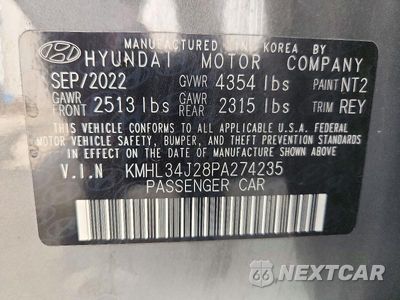 Zdjęcie 12 z 12 samochodu: 2023 HYUNDAI SONATA LIMITED VIN:KMHL34J28PA274235 - miniatura