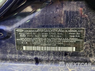 Zdjęcie 12 z 12 samochodu: 2013 HYUNDAI ELANTRA GLS VIN:5NPDH4AE3DH401966 - miniatura
