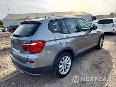 Trzecie zdjęcie samochodu z tyłu: 2013 BMW X3 XDRIVE28I VIN:5UXWX9C5XD0A28350 - miniatura