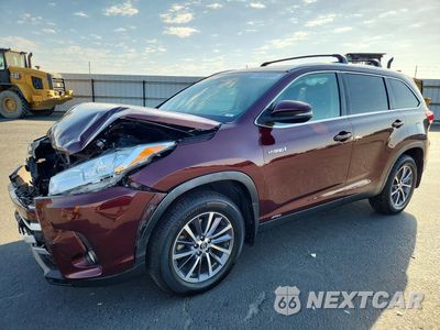 2019 TOYOTA HIGHLANDER HYBRID XLE 5TDJGRFH9KS072235 - główne zdjęcie licytacji z USA - miniatura