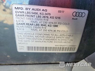Zdjęcie 13 z 13 samochodu: 2018 AUDI Q5 PREMIUM PLUS VIN:WA1BNAFY1J2008881 - miniatura