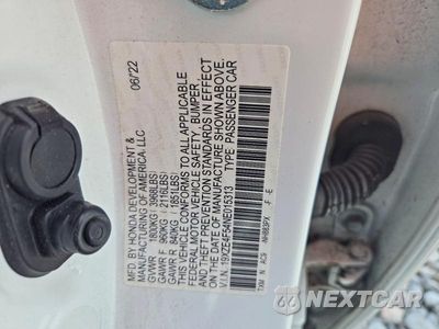Zdjęcie 12 z 12 samochodu: 2022 HONDA INSIGHT EX VIN:19XZE4F54NE015313 - miniatura