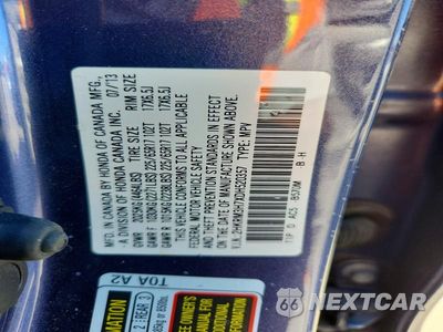 Zdjęcie 14 z 14 samochodu: 2013 HONDA CR-V EXL VIN:2HKRM3H7XDH520357 - miniatura