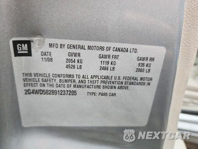 Zdjęcie 12 z 12 samochodu: 2009 BUICK LACROSSE CXL VIN:2G4WD582891237205 - miniatura