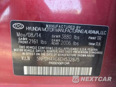 Zdjęcie 10 z 14 samochodu: 2014 HYUNDAI ELANTRA LIMITED VIN:5NPDH4AE6EH532875 - miniatura