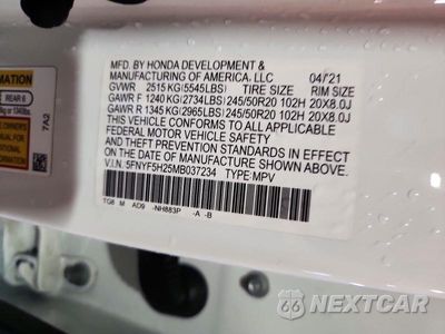 Zdjęcie 13 z 13 samochodu: 2021 HONDA PILOT SE VIN:5FNYF5H25MB037234 - miniatura