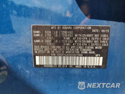 Zdjęcie 13 z 13 samochodu: 2025 SUBARU OUTBACK WILDERNESS VIN:4S4BTGUD9S3327998 - miniatura