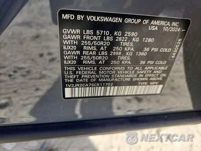 Zdjęcie 13 z 13 samochodu: 2025 VOLKSWAGEN ATLAS SE VIN:1V2JR2CA7SC511702 - miniatura