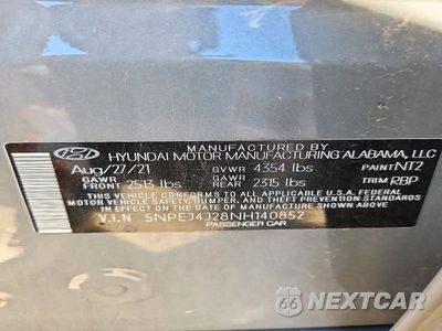 Zdjęcie 12 z 12 samochodu: 2022 HYUNDAI SONATA SEL PLUS VIN:5NPEJ4J28NH140852 - miniatura
