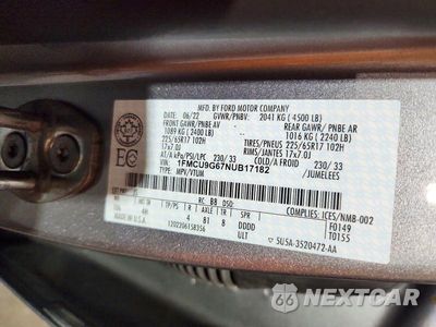 Zdjęcie 13 z 13 samochodu: 2022 FORD ESCAPE SE VIN:1FMCU9G67NUB17182 - miniatura