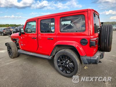 Drugie zdjęcie samochodu z przodu: 2021 JEEP WRANGLER UNLIMITED SAHARA 4XE VIN:1C4JJXP61MW736310 - miniatura